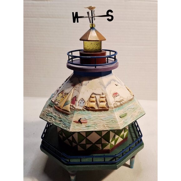 Jim Shore Enesco 2003 Lighthouse Figurine Spirit Of The Sea Nautical Decor 11444 - Picture 3 of 6